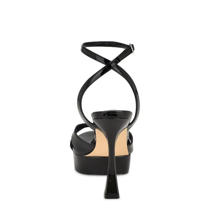 Jessie Platform Ankle Strap Sandals Black Women Nine West Heeled Jessie Platform Ankle Strap Sandals Black Women Nine West Heeled