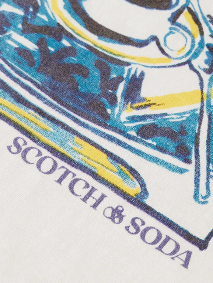 JOE JONAS X SCOTCH SODA RINGER TSHIRT Off White Men Scotch and Soda TShirts and Polo Shirts JOE JONAS X SCOTCH SODA RINGER TSHIRT Off White Men Scotch and Soda TShirts and Polo Shirts