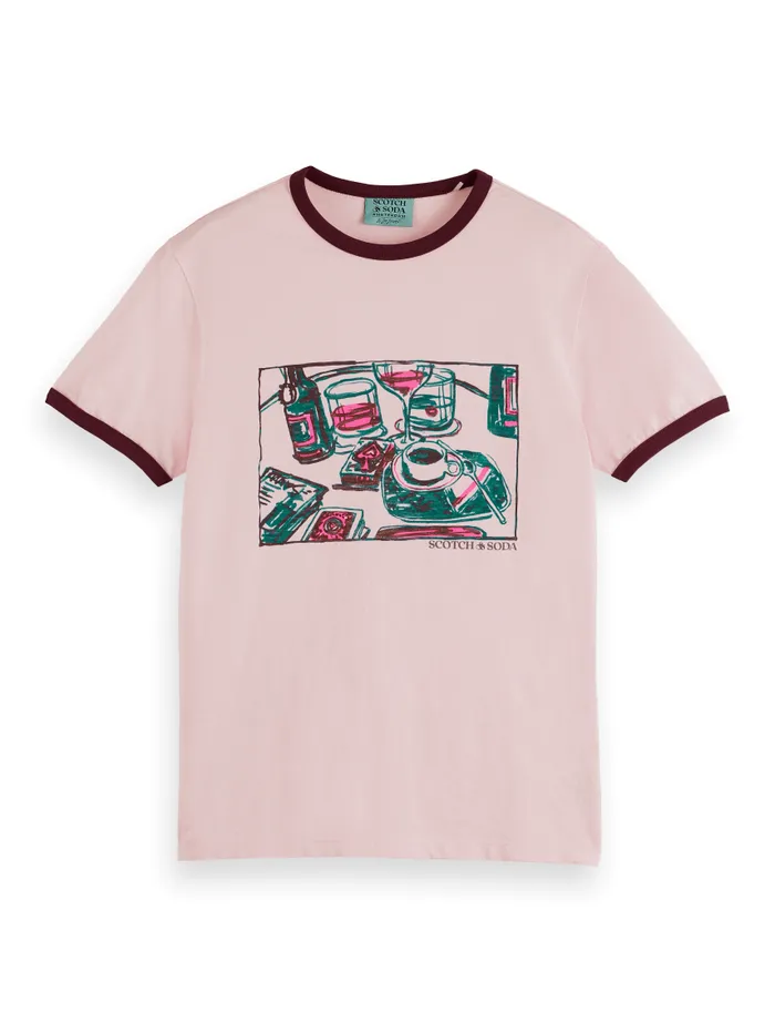 JOE JONAS X SCOTCH SODA RINGER TSHIRT Off White Men Scotch and Soda TShirts and Polo Shirts JOE JONAS X SCOTCH SODA RINGER TSHIRT Off White Men Scotch and Soda TShirts and Polo Shirts