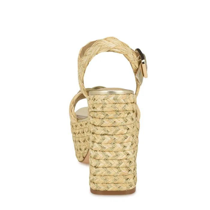 Jolane Espadrille Platform Sandals Medium Natural Women Nine West High Heels Jolane Espadrille Platform Sandals Medium Natural Women Nine West High Heels