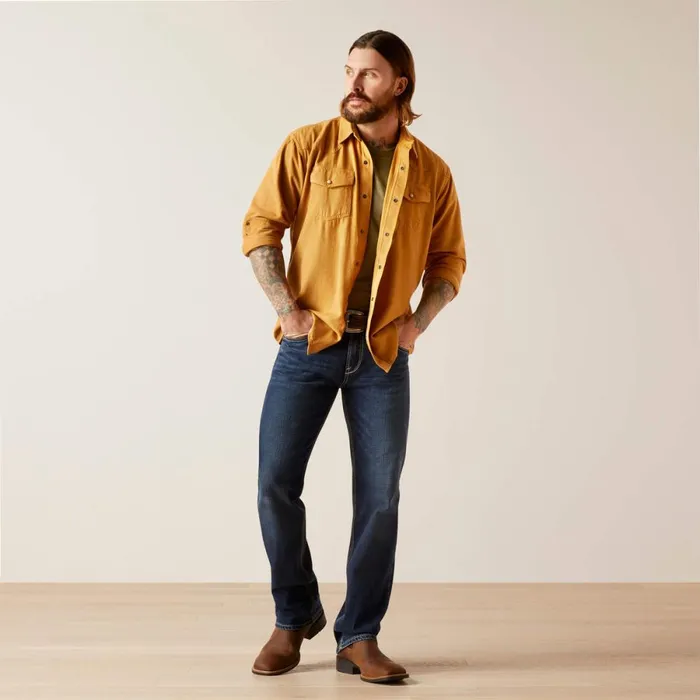 Jurlington Retro Fit Shirt Comb Honey Men Ariat Button Down Shirts Jurlington Retro Fit Shirt Comb Honey Men Ariat Button Down Shirts