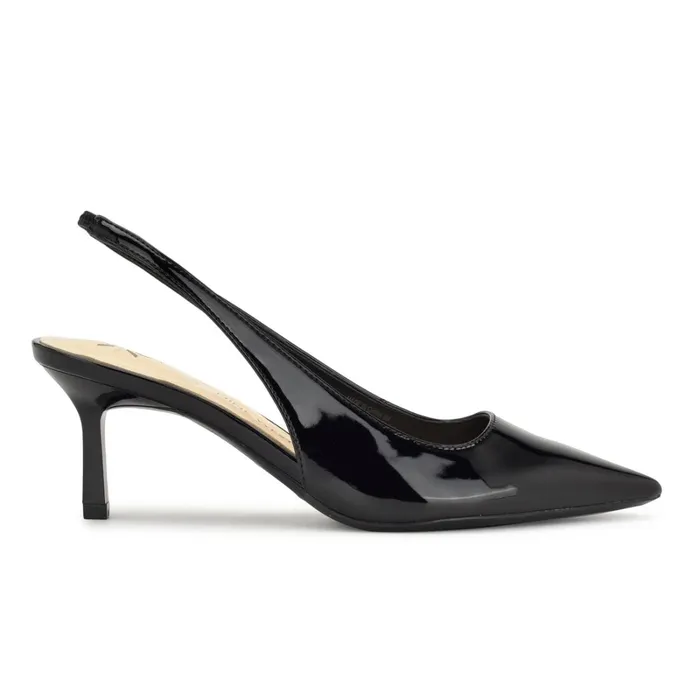 Kately 92159 Slingback Pumps Jet Black Women Nine West Slingbacks