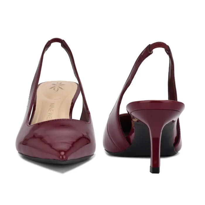 Kately 92159 Slingback Pumps Plum Patent Women Nine West Slingbacks Kately 92159 Slingback Pumps Plum Patent Women Nine West Slingbacks