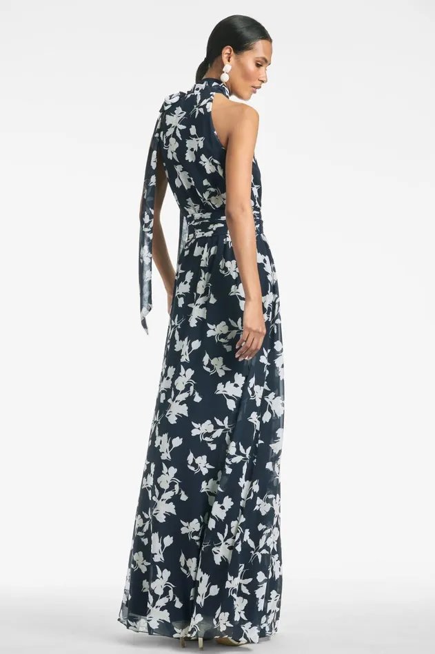 Kayla Gown 8211 Navy Venetia Petal Women Sachin and Babi Boho