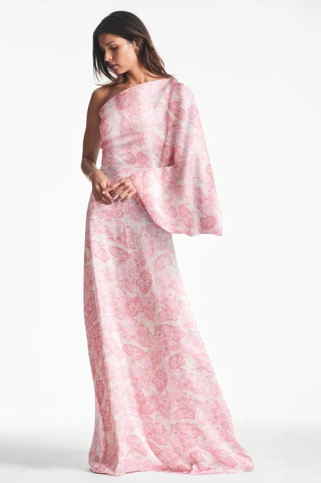 Keely Gown 8211 Rouge Damask Rose Women Sachin and Babi Boho