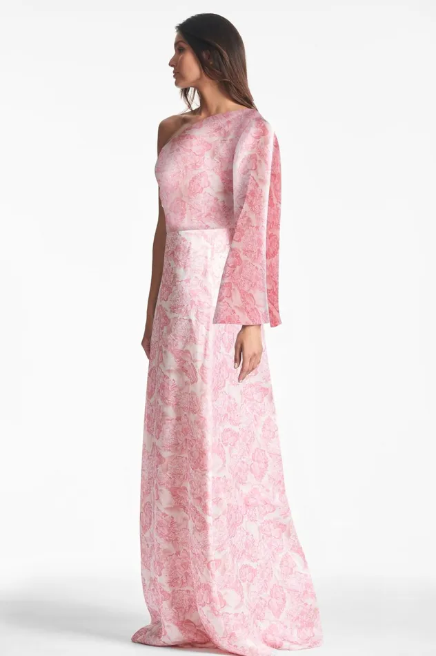 Keely Gown 8211 Rouge Damask Rose Women Sachin and Babi Boho