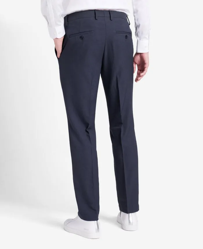 Kenneth Cole Dress Pants Men Stretch ModernFit Dress Pant Navy