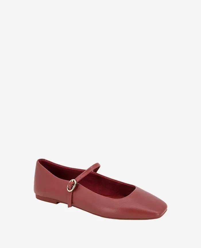 Kenneth Cole Flats and Loafers Women Jasper Leather Ballet Flat Rio Red Leather Kenneth Cole Flats and Loafers Women Jasper Leather Ballet Flat Rio Red Leather