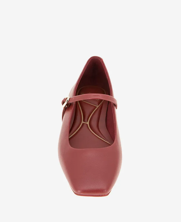 Kenneth Cole Flats and Loafers Women Jasper Leather Ballet Flat Rio Red Leather Kenneth Cole Flats and Loafers Women Jasper Leather Ballet Flat Rio Red Leather