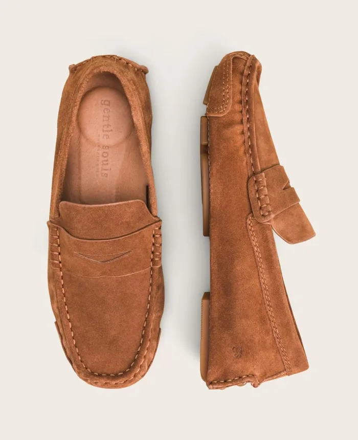 Kenneth Cole Loafers Men GENTLE SOULS Mateo Driver Penny Loafer Luggage Kenneth Cole Loafers Men GENTLE SOULS Mateo Driver Penny Loafer Luggage