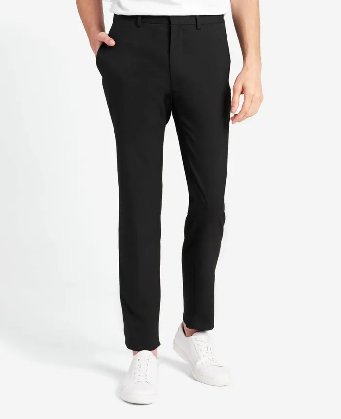 Kenneth Cole Pants Men Slim Fit Drawstring Pant Black