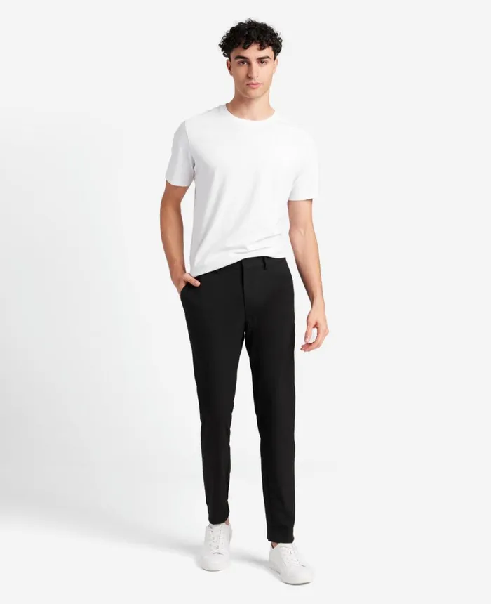 Kenneth Cole Pants Men Slim Fit Drawstring Pant Black Kenneth Cole Pants Men Slim Fit Drawstring Pant Black