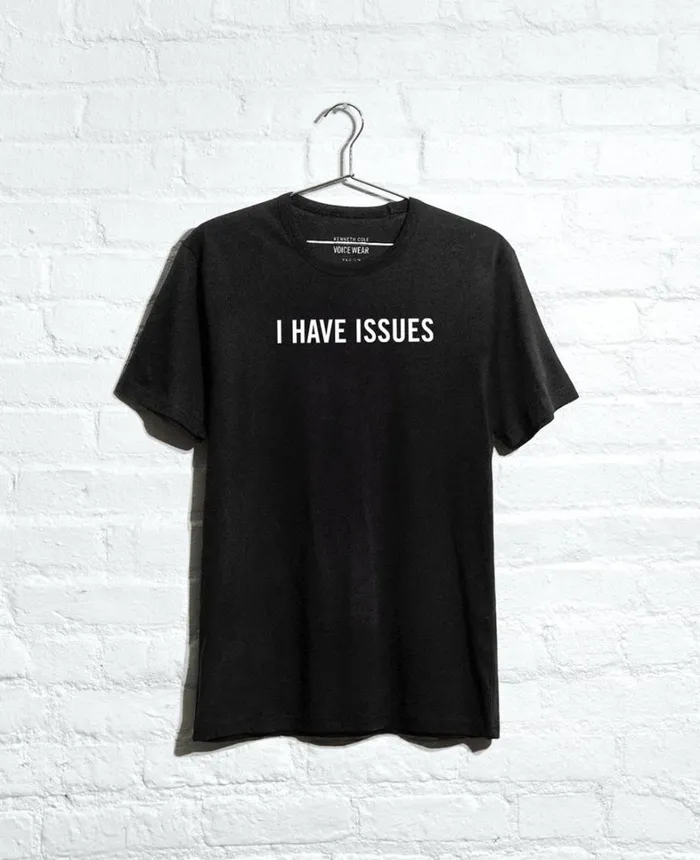 Kenneth Cole Polos and TShirts Men Site Exclusive I Have Issues TShirt Black