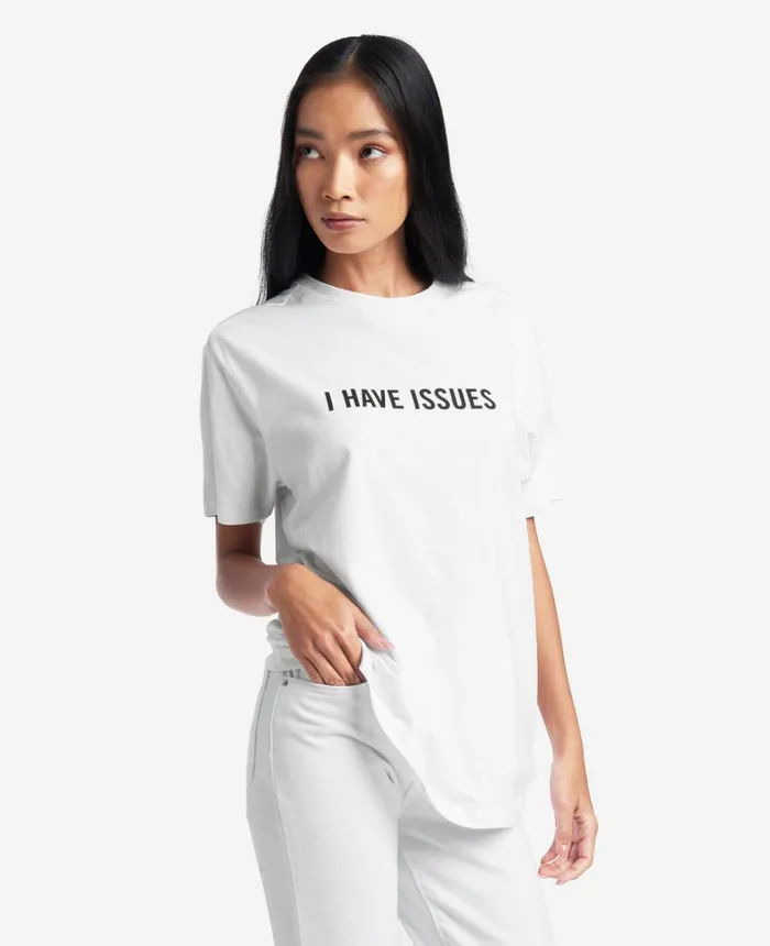 Kenneth Cole Polos and TShirts Men Site Exclusive I Have Issues TShirt White Kenneth Cole Polos and TShirts Men Site Exclusive I Have Issues TShirt White