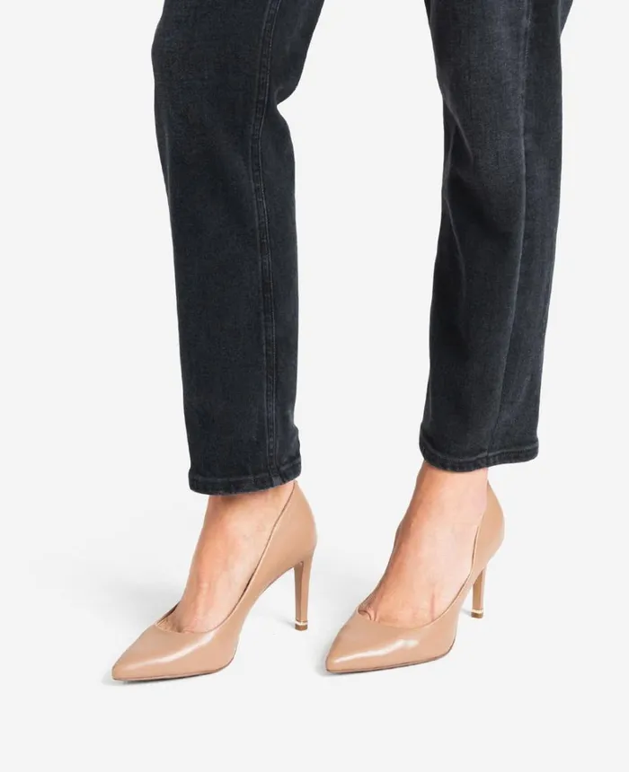Kenneth Cole Pumps and Heels Women Riley 85 Leather Heel With Rebound Latte Kenneth Cole Pumps and Heels Women Riley 85 Leather Heel With Rebound Latte