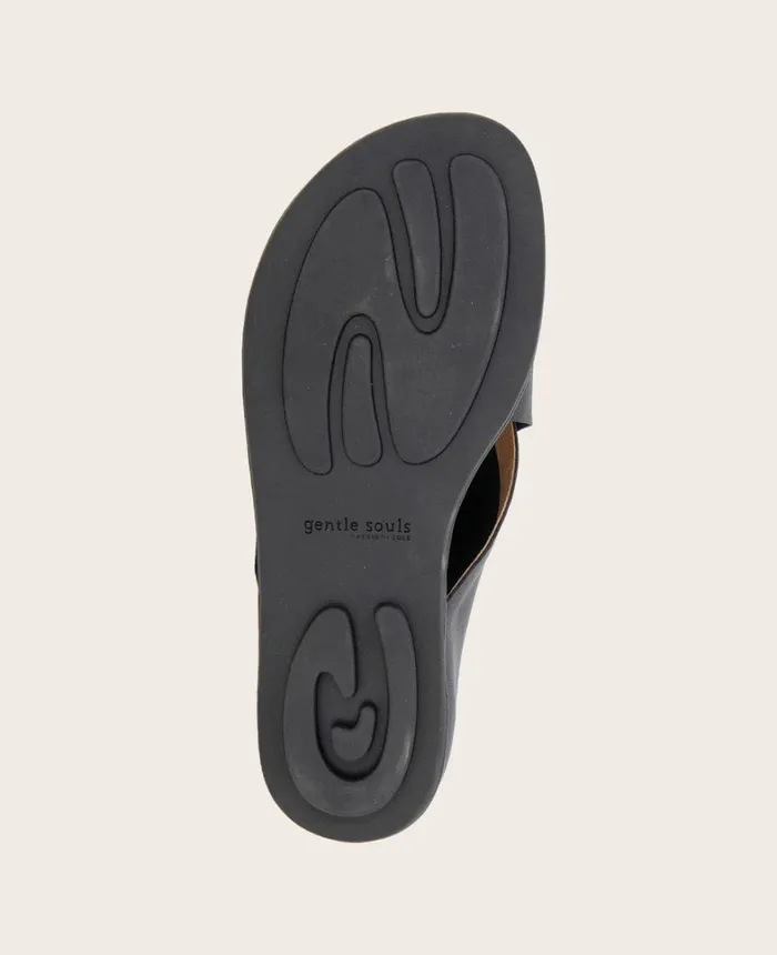 Kenneth Cole Sandals and Wedges Women GENTLE SOULS 8211 Laniey XBand Leather Sandal Black