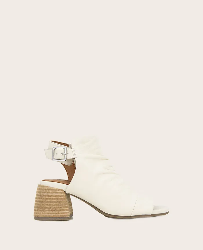 Kenneth Cole Sandals and Wedges Women GENTLE SOULS 8211 Marrion Slingback Block Heel Sandal Ivory Leather
