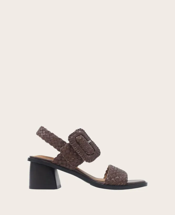 Kenneth Cole Sandals and Wedges Women GENTLE SOULS Madylyn Woven Heel Sandal Chocolate