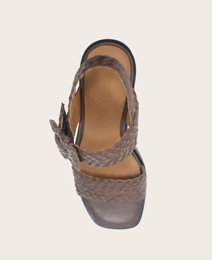 Kenneth Cole Sandals and Wedges Women GENTLE SOULS Madylyn Woven Heel Sandal Chocolate Kenneth Cole Sandals and Wedges Women GENTLE SOULS Madylyn Woven Heel Sandal Chocolate