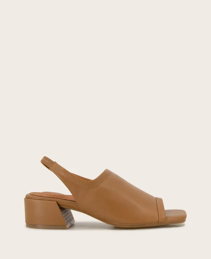 Kenneth Cole Sandals and Wedges Women GENTLE SOULS Penny Block Heel Slingback Sandal Camel