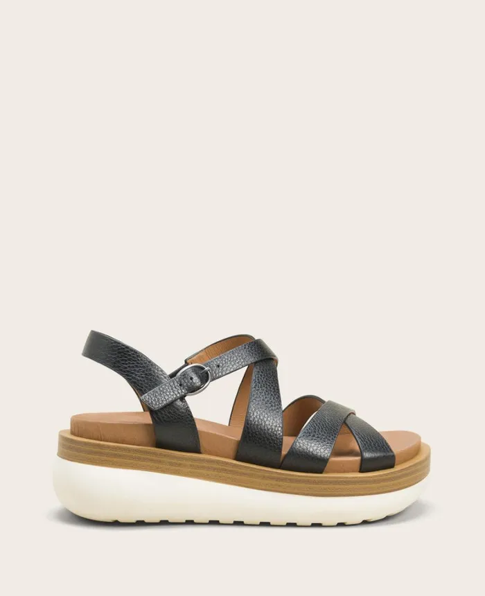 Kenneth Cole Sandals and Wedges Women GENTLE SOULS Reebha Leather Platform Sandal Black