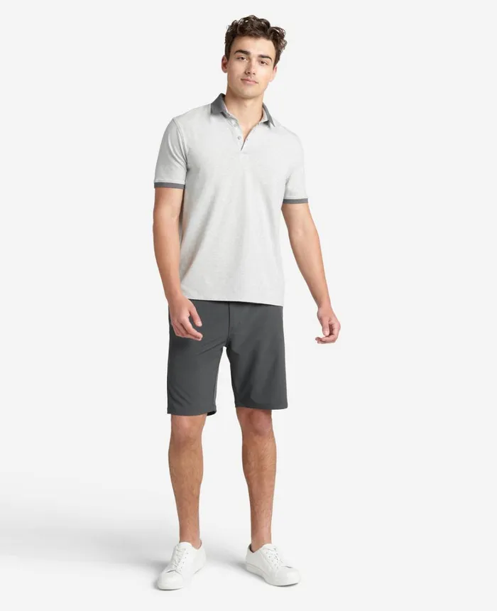 Kenneth Cole Shorts Men Performance Tech Short Dark Grey