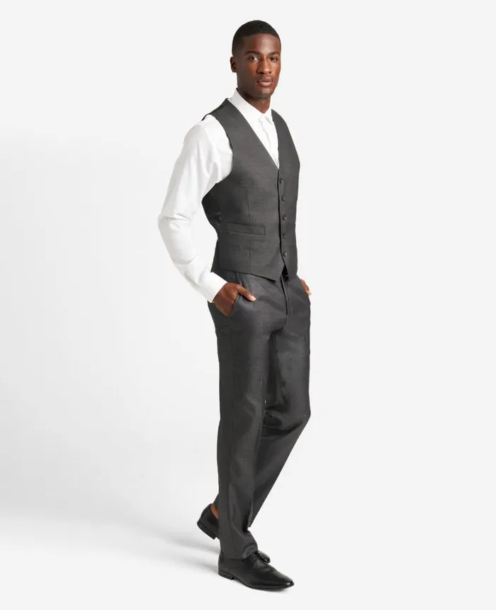 Kenneth Cole Suits and Suit Separates Men Ready Flex SlimFit Suit Separate Vest Gunmetal Kenneth Cole Suits and Suit Separates Men Ready Flex SlimFit Suit Separate Vest Gunmetal