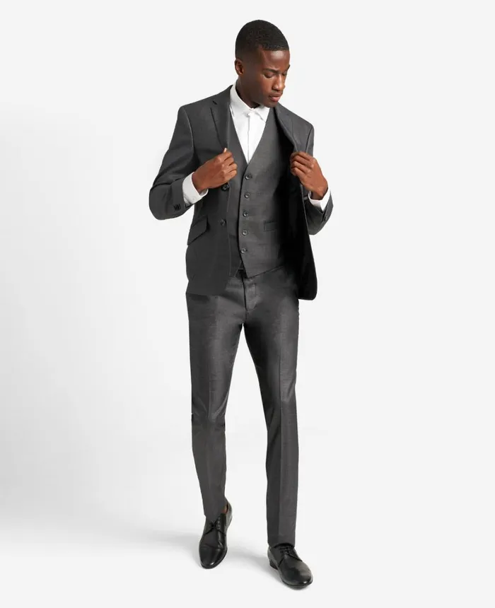 Kenneth Cole Suits and Suit Separates Men Ready Flex SlimFit Suit Separate Vest Gunmetal Kenneth Cole Suits and Suit Separates Men Ready Flex SlimFit Suit Separate Vest Gunmetal