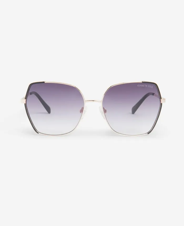 Kenneth Cole Sunglasses Women Metal Geometric Sunglasses Dark Gold Kenneth Cole Sunglasses Women Metal Geometric Sunglasses Dark Gold