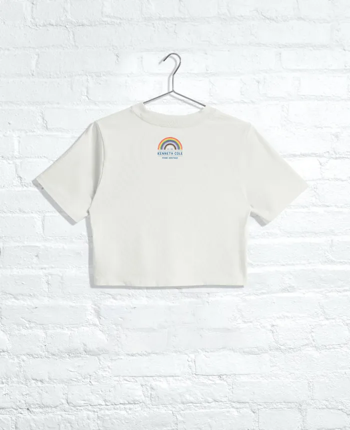 Kenneth Cole TShirts MenWomen CLOSET Cropped Tee Faded Bone