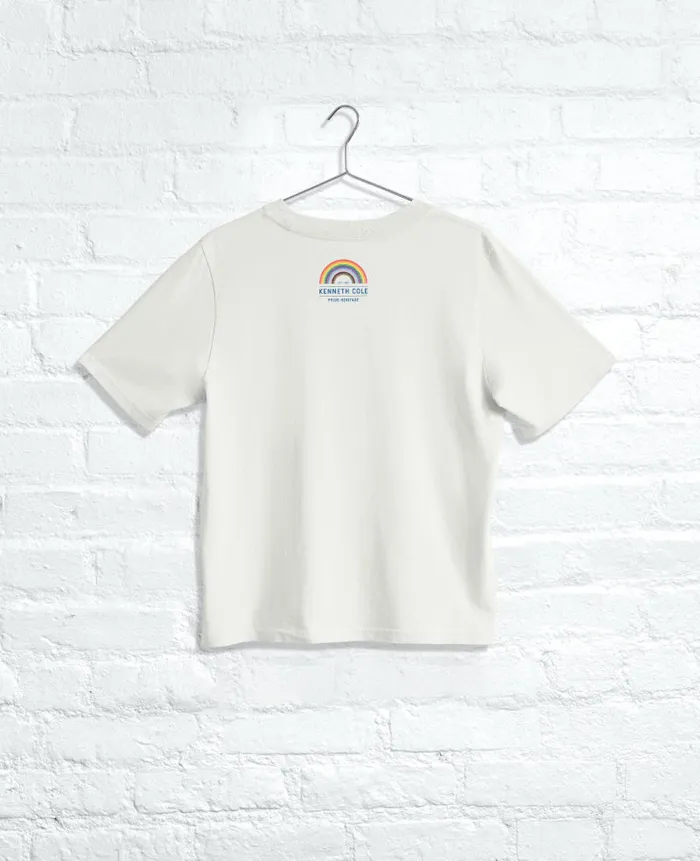 Kenneth Cole TShirts MenWomen LOVE Regular Tee Faded Bone