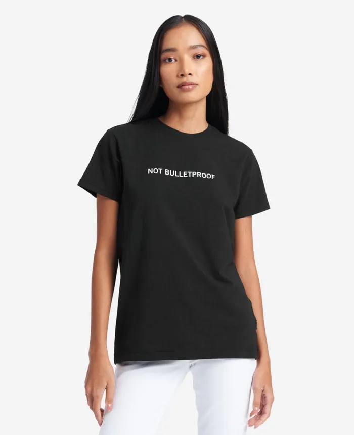 Kenneth Cole TShirts MenWomen Site Exclusive Not Bulletproof TShirt Black Kenneth Cole TShirts MenWomen Site Exclusive Not Bulletproof TShirt Black