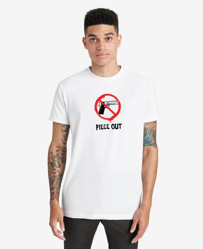 Kenneth Cole TShirts MenWomen Site Exclusive Piece Out TShirt White Kenneth Cole TShirts MenWomen Site Exclusive Piece Out TShirt White