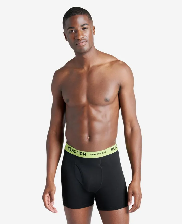 Kenneth Cole Underwear and Loungewear Men Organic Cotton Stretch Boxer Briefs 3Pack Blackpopwb Kenneth Cole Underwear and Loungewear Men Organic Cotton Stretch Boxer Briefs 3Pack Blackpopwb