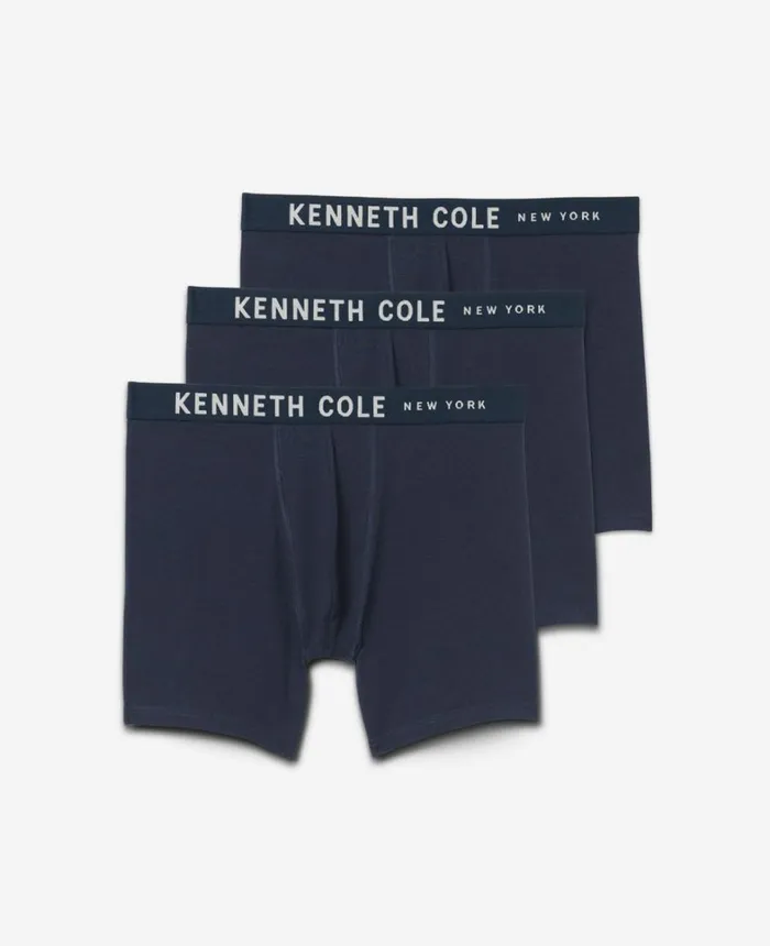 Kenneth Cole Underwear and Loungewear Men Stretch Boxer Briefs 3Pack Navynavyblack Kenneth Cole Underwear and Loungewear Men Stretch Boxer Briefs 3Pack Navynavyblack