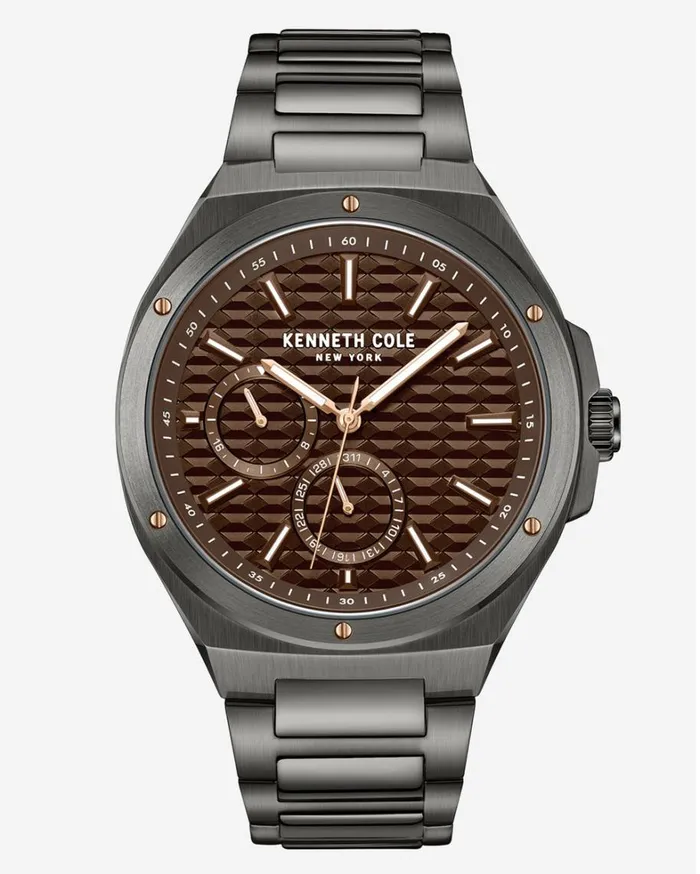 Kenneth Cole Watches Men Kenneth Cole New York Gunmetal Stainless Steel Dress Sport Bracelet Watch Gun Kenneth Cole Watches Men Kenneth Cole New York Gunmetal Stainless Steel Dress Sport Bracelet Watch Gun