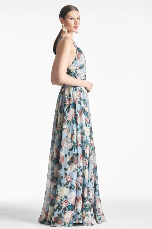 Kenzia Gown 8211 Ice Blue Garden Women Sachin and Babi Formal