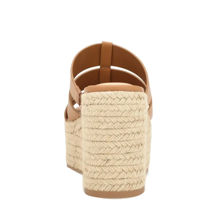 Keran Espadrille Slide Sandals Brown Women Nine West Sandals