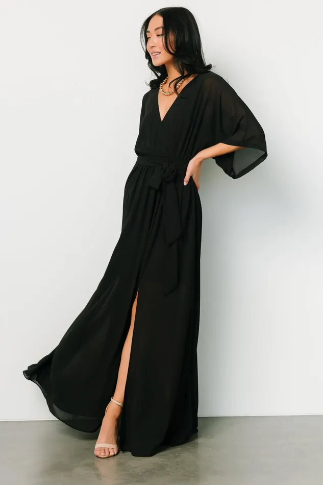 Kia Kimono Maxi Dress Black Women Baltic Born Mother Of The Bride Kia Kimono Maxi Dress Black Women Baltic Born Mother Of The Bride