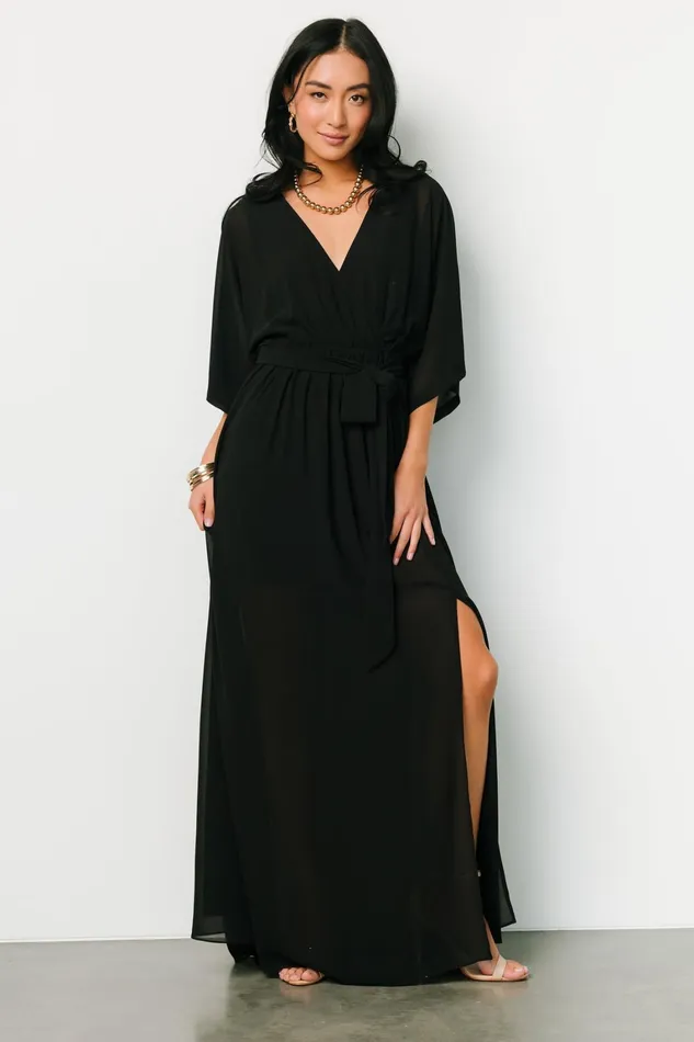 Kia Kimono Maxi Dress Black Women Baltic Born Mother Of The Bride Kia Kimono Maxi Dress Black Women Baltic Born Mother Of The Bride