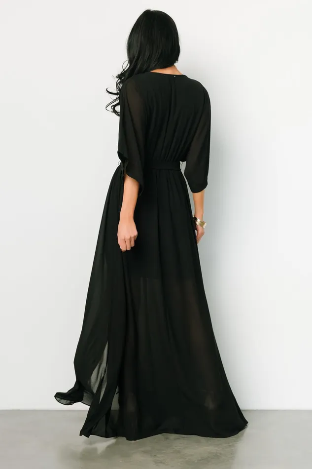 Kia Kimono Maxi Dress Black Women Baltic Born Mother Of The Bride Kia Kimono Maxi Dress Black Women Baltic Born Mother Of The Bride