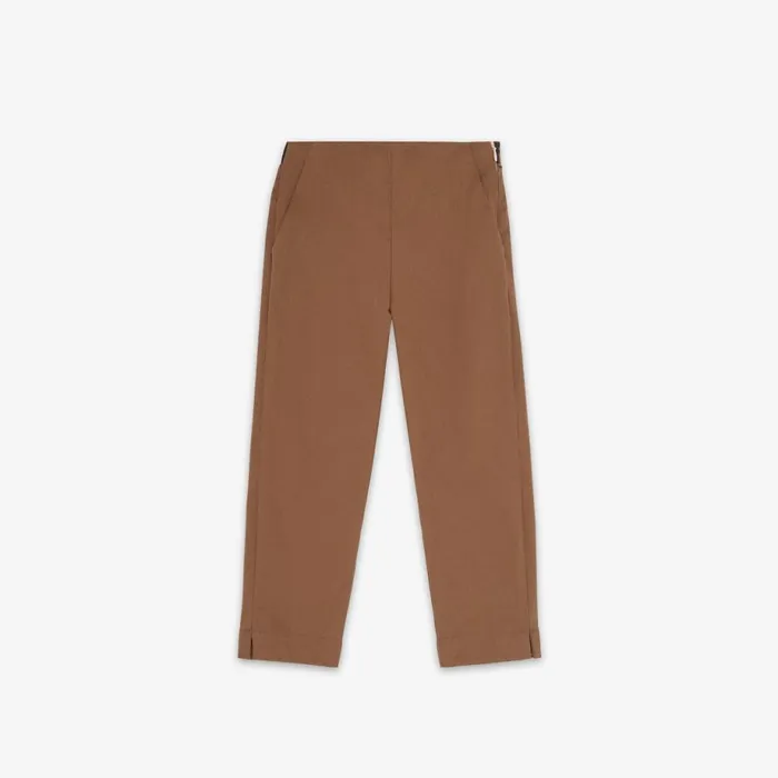 Kids Brown Gabardine Junior Trousers Brown Fendi Ready To Wear