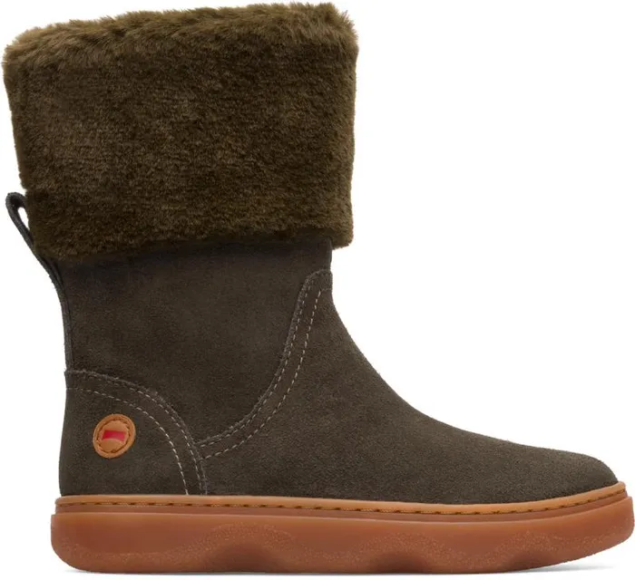 Kids Camper Boots Kiddo Dark Grey Mid Boot For Girls