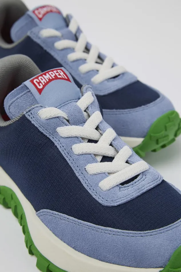 Kids Camper Sneakers Drift Trail Blue TextileNubuck Sneaker