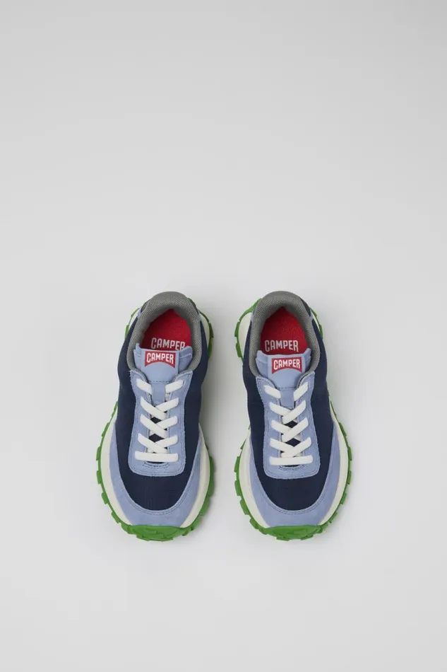 Kids Camper Sneakers Drift Trail Blue TextileNubuck Sneaker