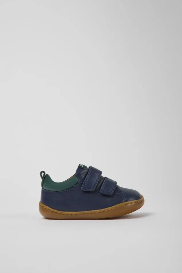 Kids Camper Sneakers Peu Dark Blue Leather Shoes For Kids Kids Camper Sneakers Peu Dark Blue Leather Shoes For Kids
