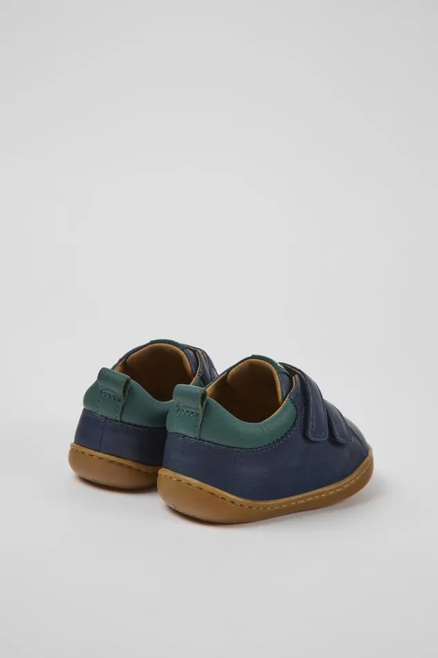 Kids Camper Sneakers Peu Dark Blue Leather Shoes For Kids Kids Camper Sneakers Peu Dark Blue Leather Shoes For Kids