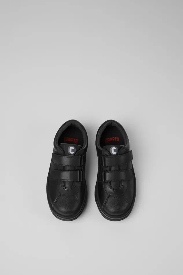 Kids Camper Sneakers Runner Black Leather And Textile Sneakers Kids Camper Sneakers Runner Black Leather And Textile Sneakers