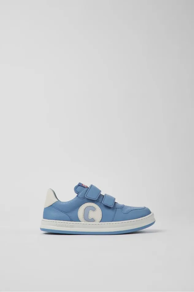Kids Camper Sneakers Runner Blue Leather Sneakers For Kids Kids Camper Sneakers Runner Blue Leather Sneakers For Kids