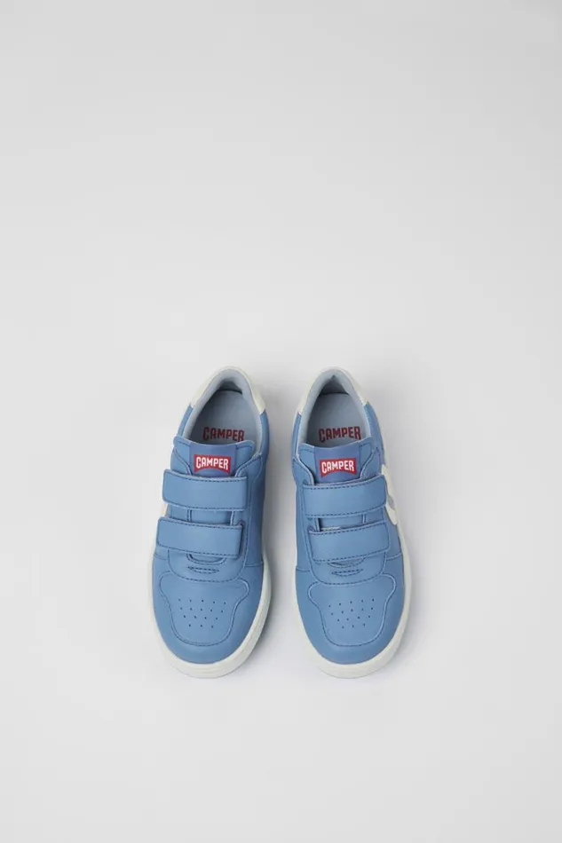 Kids Camper Sneakers Runner Blue Leather Sneakers For Kids Kids Camper Sneakers Runner Blue Leather Sneakers For Kids
